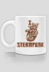 I Love Steampunk Old-kubek