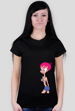 Cartoon girl czarna