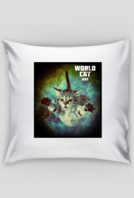 World Cat Day Normal Poduszka