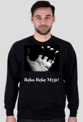 Ręke ręke myje Bluza Czarna
