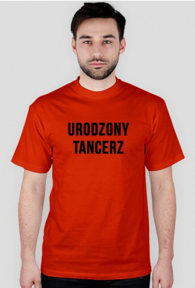 t-shirt męski: Urodzony tancerz red