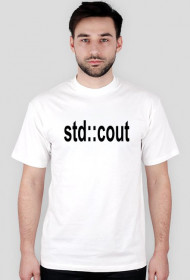 Koszulka T-shirt std::cout c++