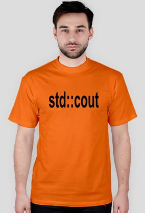 Koszulka T-shirt std::cout c++