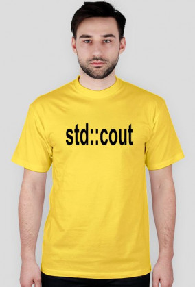 Koszulka T-shirt std::cout c++