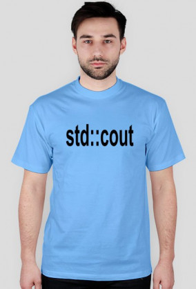 Koszulka T-shirt std::cout c++