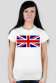 Flaga Wielkiej Brytanii koszulka damska