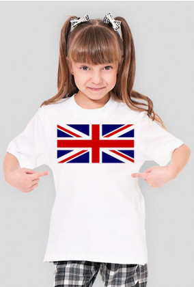 Koszulka flaga Wielkiej Brytanii dziecięca