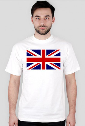 Flaga UK poszarpana - koszulka męska