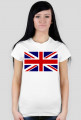 Flaga UK poszarpana - koszulka damska