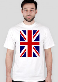 Flaga brytyjska poszarpana - T-shirt męski