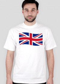 Flaga brytyjska falująca - koszulka męska