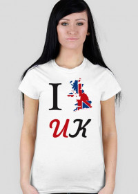 I love UK - koszulka damska