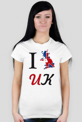 I love UK - koszulka damska