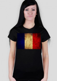 Flaga Francji - koszulka damska
