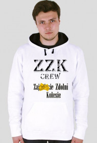 Bluza ZZK Crew biało czarna