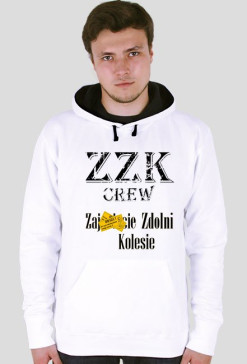 Bluza ZZK Crew biało czarna