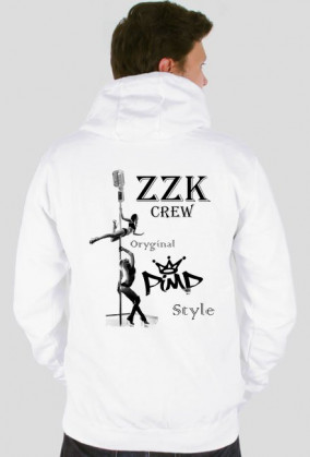 Bluza ZZK Crew biało czarna