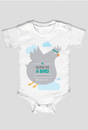 Slow as a bird (wolny jak ptak) - body dla dziecka, niemowlaka