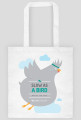 Slow as a bird (wolny jak ptak) - torba z nadrukiem dwustronnym