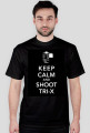 T-shirt męski Keep calm and shoot tri-x