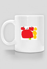 Kubek jabłka i pomarańćze