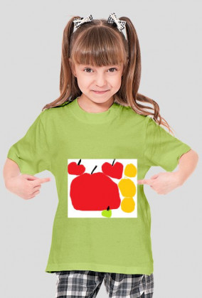 Koszulka jabłka i pomarańze