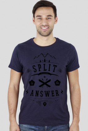 Koszulka męska slim - SPLITBOARDING IS THE ANSWER (różne kolory!)