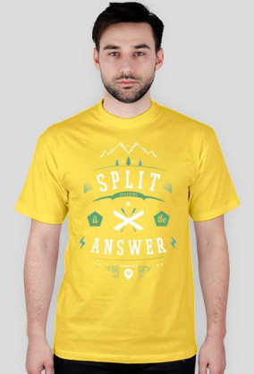 Koszulka męska - SPLITBOARDING IS THE ANSWER (różne kolory!)