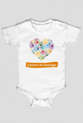 Body dziecięce z wzorem Camino de Santiago (2)