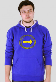 Bluza dwukolorowa z motywem Camino de Santiago (strzałka)