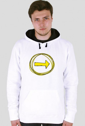 Bluza dwukolorowa z motywem Camino de Santiago (strzałka)