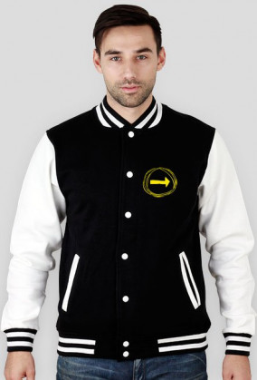 Bluza College z motywem Camino de Santiago (strzałka)