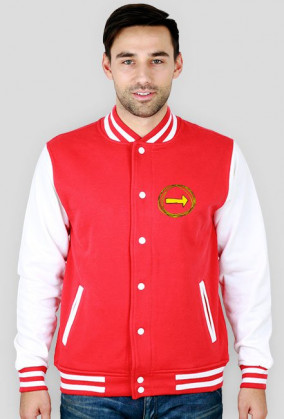 Bluza College z motywem Camino de Santiago (strzałka)
