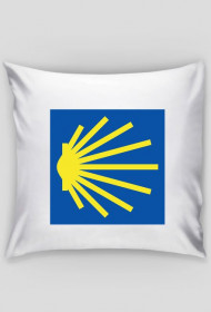 Poszewka na poduszkę ze wzorem Camino de Santiago (muszla)