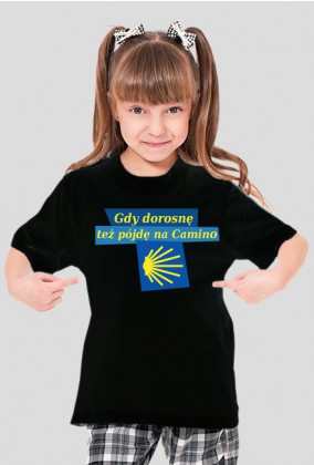 Koszulka dziecięca "Gdy dorosnę, też pójdę na Camino"