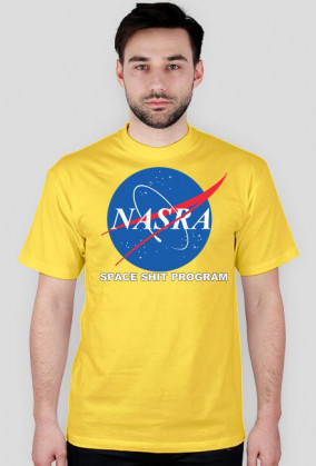 NASRA space shit program T-shirt męski