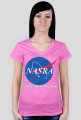 NASRA space shit program T-shirt damski