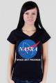 NASRA space shit program T-shirt damski