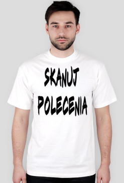 Koszulka ,,Skanuj polecenia'' męska