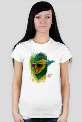 Kolorowe koszulki z nadrukiem - wielbłąd - kolorowy