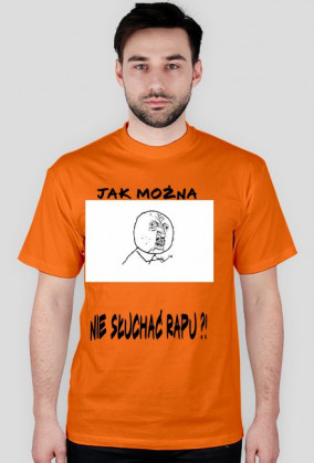 Koszulka ,,Jak można nie słuchać rapu'' męska