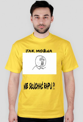 Koszulka ,,Jak można nie słuchać rapu'' męska