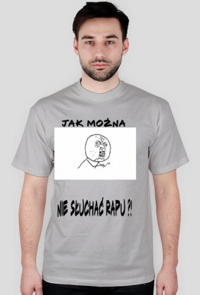 Koszulka ,,Jak można nie słuchać rapu'' męska