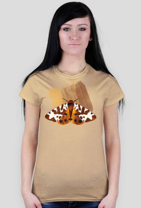 Koszulki w różnych kolorach, z kolorowym projektem - ćma