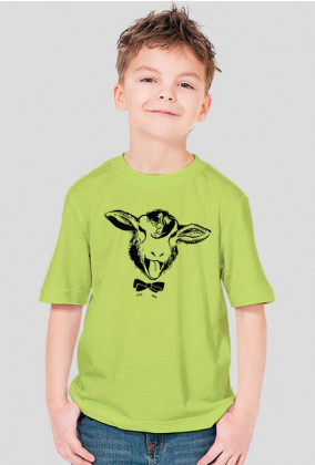 T-shirt dzieciecy - cheeky sheep czarna