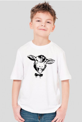 T-shirt dzieciecy - cheeky sheep czarna