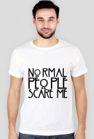 American Horror Story - Normal People Scare Me|T-shirt męski biały