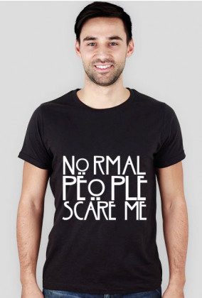 American Horror Story - Normal People Scare Me|T-shirt męski czarny