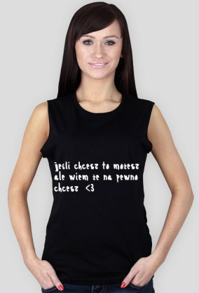 Podkoszulek damski z nadrukiem :)