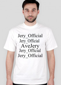 t-shirt Jery_Official i AveJery For Men Białe